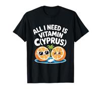 Chypre All I Need is Vitamin Cyprus Drapeau de l'île Chypre T-Shirt