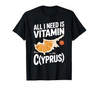 Chypre All I Need is Vitamin Cyprus Drapeau de l'île Chypre T-Shirt