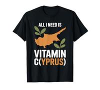Chypre All I Need is Vitamin Cyprus Drapeau de l'île Chypre T-Shirt
