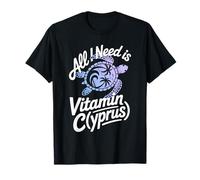 Chypre All I Need is Vitamin Cyprus Drapeau de l'île Chypre T-Shirt