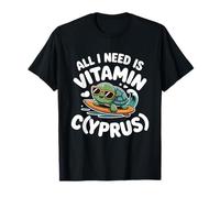 Chypre All I Need is Vitamin Cyprus Drapeau de l'île Chypre T-Shirt