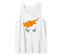 Chypre Drapeau République de Chypre Drapeau I Love Cyprus Débardeur