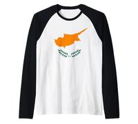 Chypre Drapeau République de Chypre Drapeau I Love Cyprus Manche Raglan