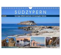 Chypre du Sud, une île méditerranéenne ensoleillée à l'histoire mouvementée, Version française (Calendrier mural 2026 DIN A4 portrait), Calendrier CALVENDO mensuel