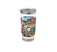 Chypre, île en Europe, Mont Olympus Gobelet isotherme en acier inoxydable double paroi