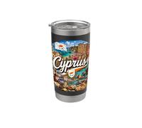 Chypre, île en Europe, Mont Olympus Gobelet isotherme en acier inoxydable double paroi