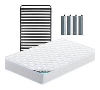 CHYPRE - Pack Matelas + Titanium 22 90x190cm + Pieds - Altobuy