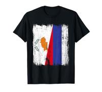 Chypre Russie Demi Drapeau Chypriote Russe Jersey T-Shirt