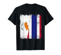 Chypre Thaïlande Demi-Drapeau Racines chypriotes thaïlandaises T-Shirt