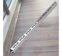 CHZDPP Drain de Canal Caniveau étroit de 3,5 cm, Drainage Invisible en Acier Inoxydable avec Grille Amovible, Haute résistance à la Charge et Installation Facile(Pack of 1)