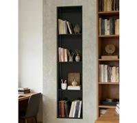 CHZDPP Niche de Douche Niche de Douche étanche et antirouille, Niche Murale Haute capacité pour Grand Flacon de shampoing, Grand Espace de Rangement pour Salle de Bain(Black,Four-Tier)