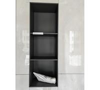 CHZDPP Niche de Douche Niche de Douche étanche et antirouille, Niche Murale Haute capacité pour Grand Flacon de shampoing, Grand Espace de Rangement pour Salle de Bain(Black,Three-Tier)