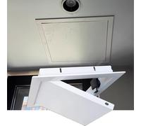 CHZDPP Panneau d'accès invisible en métal personnalisable, panneau d'accès de plomberie encastré pour intérieur/extérieur, panneau d'accès pour robinet de douche pour plafond et mur (blanc, 20 x 35 cm