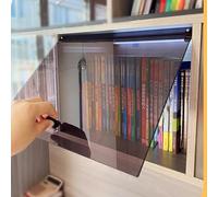 CHZDPP Portes d'armoire Portes d'armoires Anti-poussière Personnalisables pour étagères, Panneaux en Verre Acrylique pour vitrines, avec poignées et Accessoires(15"x23"/38x58cm)