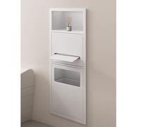 CHZDPP Poubelle Poubelle invisible pour gagner de la place, étagère intégrée antirouille pour la famille/l'hôtel, organiseur de douche en acier inoxydable pour shampoing(Color 3)