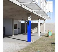 CHZDPP protège Poteau Basket 152cm Anti-Collision Rond Poteau Poteau Rembourrage, Facile à Installer Pad de bâtons de Basket-Ball pour la Protection du Joueur, pour Toutes météo(Blue,Dia 8.5"(22cm))