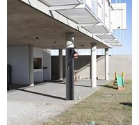 CHZDPP protège Poteau Basket 152cm Anti-Collision Rond Poteau Poteau Rembourrage, Facile à Installer Pad de bâtons de Basket-Ball pour la Protection du Joueur, pour Toutes météo(Black,Dia 5"(13cm))