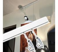 CHZDPP système d'accrochage d'œuvres d'art Kit de suspension d'art caché pour musées/studio, Piste de suspension d'images professionnelle, Pour les grands cadres(2.2m/7.2ft Rail,2.5m/8.2ft Wire)