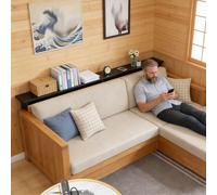 CHZDPP Table derrière canapé Table Basse étroite avec Accessoires, Tables d'entrée étroites pour clés/œuvres d'art/Plantes Vertes, Étagère étroite en Bois Peu encombrante(Black,32x6x25in/80x15x65cm)