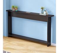 CHZDPP Table derrière canapé Table Basse pour canapé, étagère étroite pour Chevet Facile à Assembler avec Accessoires, Table Console étroite multifonctionnelle(Black,39x8x29.5in/100x20x75cm)