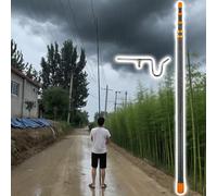 CHZDPP Tige de Support Isolante Perche de Support de conducteur isolé en Fibre de Verre, 45 KV(#1 Hook,5m/16.4 ft)