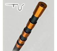 CHZDPP Tige de Support Isolante Perche Isolante pour câbles, Tension de Tenue de 45 KV, avec Crochet(Style D,4m/13.1 ft)