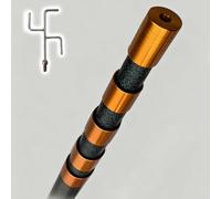 CHZDPP Tige de Support Isolante Perche Isolante pour câbles, Tension de Tenue de 45 KV, avec Crochet(Style F,7m/23 ft)