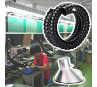 CHZDPP Tuyau d'extraction de poussière Tuyau d'extraction des fumées de soudage pour chaîne de Montage, Tuyau d'aspiration Industriel pivotant à 360°, avec vanne/Capot réglable(1m/3.3ft,100mm/3.9in)