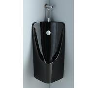 CHZDPP Urinoir pour Homme Urinoir d'angle pour Homme dans la Salle de Bain, Urinoir Mural pour Homme avec Tube Long, Urinaux Portables pour Garage, Usine, école, Prison(Black)