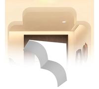 CHZFFD Moulure D'arche Porte 2 Pièces, Kit D'accent À Peindre, Ensemble Porte Arc Porte D'entrée Extérieure, Décoration Maison, Fausses Ouvertures Porte d'angle(11x11x2in)