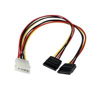 StarTech Câble d'alimentation adaptateur en Y Molex vers double SATA - 30 cm
