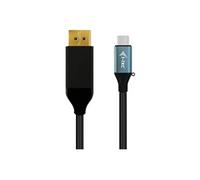 I-Tec Câble DisplayPort 24 pin USB-C mâle vers DisplayPort mâle Thunderbolt 3 2 m 4K noir