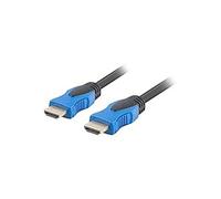 Lanberg Câble HDMI CA-HDMI-20CU-0030-BK – 3 m – HDMI 2.0 – Plaqué or – 4K (3840x2160)