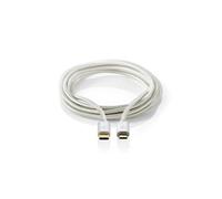 Nedis Câble USB CCTB60650AL20 USB-C 24 broches vers Micro-USB B 2 m USB 2.0 Aluminium