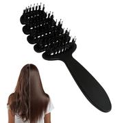 Ci/thway Brosse à cheveux volume+poils pour adultes, brosse à cheveux lissante et volumisante pour cheveux fins, pour massage du cuir chevelu, brosse en poils de sanglier pour cheveux humides et secs
