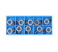 Ci3 Ronde 12X2.5Mm Carbure Inserts Couteaux Lame de Rechange Fit pour Bricolage Tour Tourner le Bois Finisseur Outil 10 PièCes SéRies