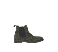 Ciabalù Bottines pour homme en daim d'hiver Bottes Chelsea Made in Italy Bottes semelle caoutchouc, vert, 40 EU