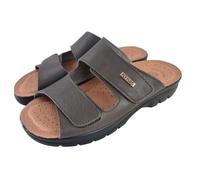 Ciabatta marrone con due strappi 44