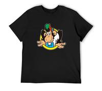 CIACLE PET Qingge Men's Monkey T Shirt LC Waikiki Monkey Merchandise Short-Sleeve T-Shirt Black L
