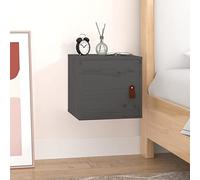 CIADAZ Armoire murale en bois de pin massif gris 31,5 x 30 x 30 cm