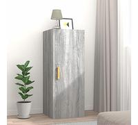 CIADAZ Armoire murale, meuble auxiliaire de cuisine, meuble de cuisine, armoire suspendue, armoires de cuisine, contreplaqué, gris sonoma, 34,5 x 34 x 90 cm