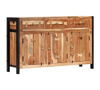CIADAZ Buffet, buffet pour salon, buffet cuisine, entrée d'entrée, meubles auxiliaires, vitrines pour salon, en bois massif d'acacia 120 x 35 x 75 cm