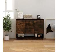 CIADAZ Buffet, buffet pour salon, buffet entrée entrée, buffet cuisine, vitrines pour salon, meubles auxiliaires, en aggloméré chêne sonoma 97 x 31 x 75 cm