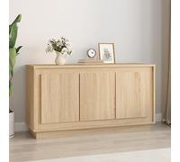 CIADAZ Buffet chêne Sonoma 102x35x55 cm Bois d'ingénierie,Meuble Plus Tiroir Secret,Commode Chambre,Buffet Salon
