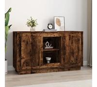 CIADAZ Buffet en bois contreplaqué couleur chêne fumé 102 x 35 x 60 cm, meuble de salon, buffet - 831882