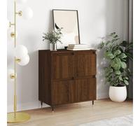 CIADAZ Buffet en bois contreplaqué marron chêne 60 x 35 x 70 cm, buffet pour salon, buffet, entrée entrée, buffet cuisine, vitrines pour salon, meubles auxiliaires 831211