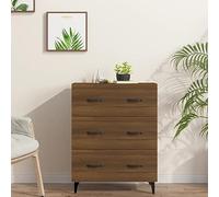 CIADAZ Buffet pour salon, meuble de salle à manger, buffet, meuble de salon, armoire auxiliaire, bois contreplaqué, couleur chêne marron, 69,5 x 34 x 90 cm