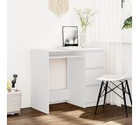 CIADAZ Bureau, bureau, bureau, bureau, bureau, bureau, bureau, bureau, bureau, en aggloméré, blanc, 90 x 45 x 76 cm