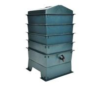 CIADAZ Lombricomposteur 4 Plateaux 42 x 42 x 60 cm,bac composteur Jardin,Cuisine exterieure