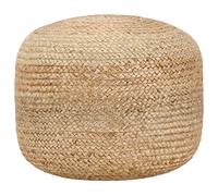 CIADAZ Pouf fabriqué à la main 45 x 30 cm en jute, repose-pieds de canapé, pouf de salon, banc de piano, pouf lit, Foot Stool 248071